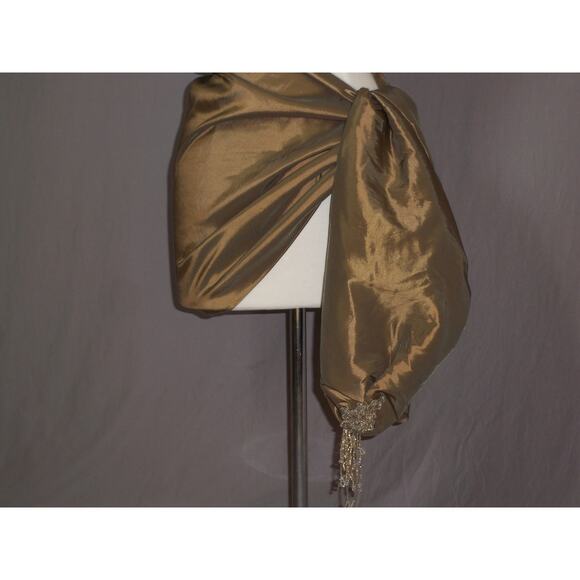 Beaded shawl wrap stole scarf, evening shawl, MOB evening wear shawl wrap - Picture 5 of 6